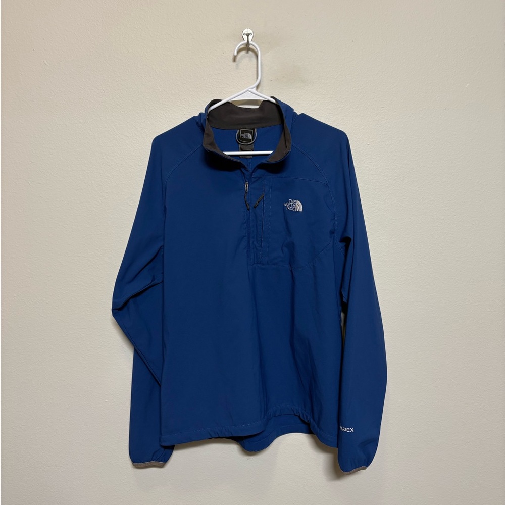 Like new The Northface Blue Half-Zip Pullover Jacket size Large